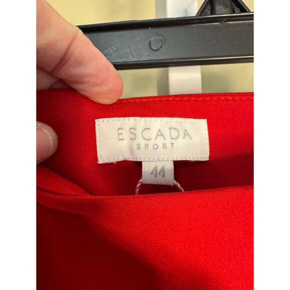 Escada Sport NWT Tepita Pants Cardinal Red Size 44 - US 14 - Picture 8 of 9